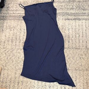 Elegant Navy Blue Women's Dress